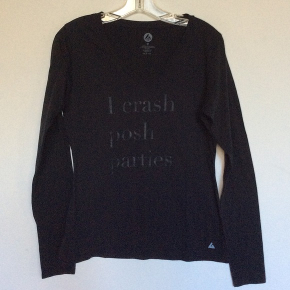 I Crash Posh Parties black t shirt - Picture 6 of 6
